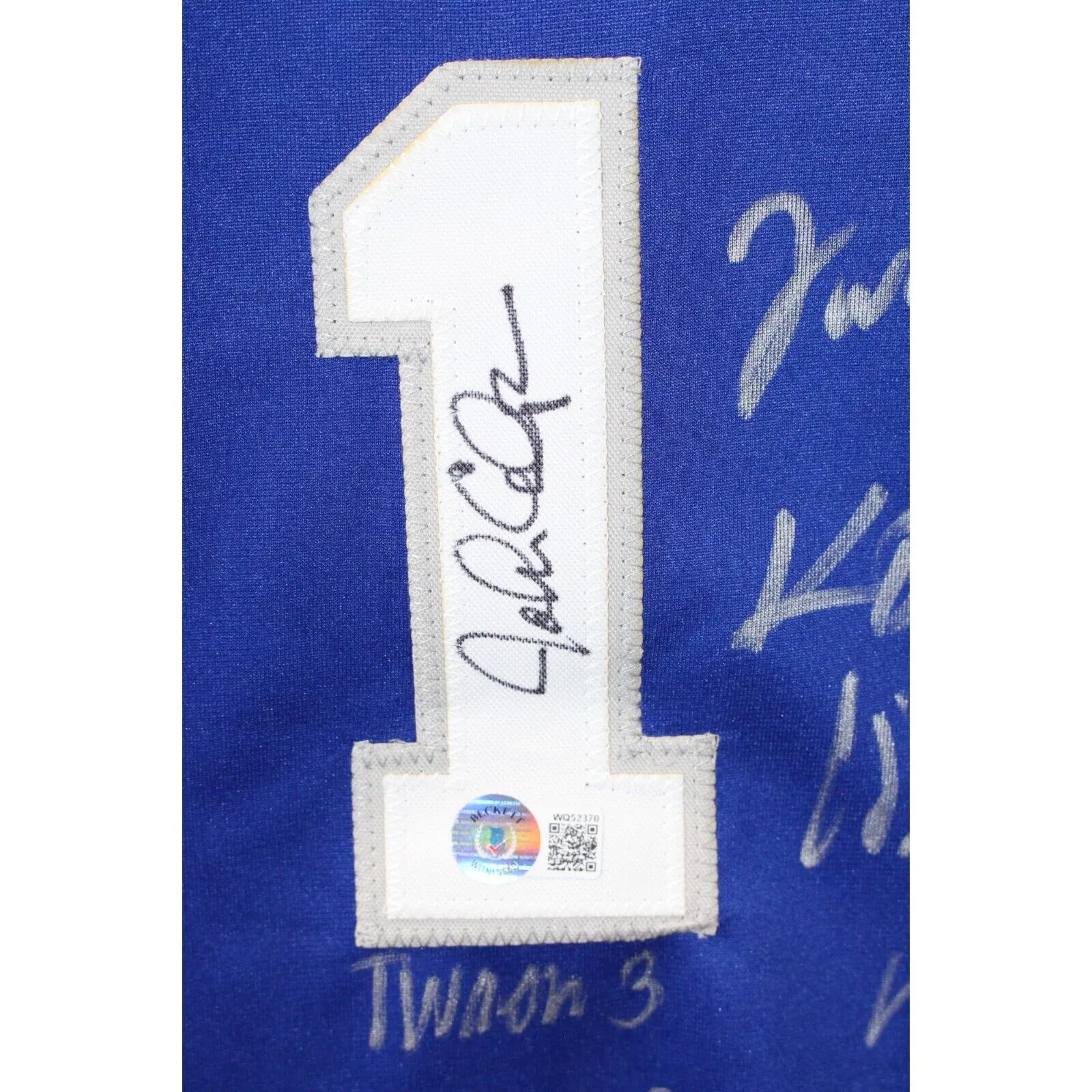 Kentucky Wildcats 21/22 Team Signed College Style Jersey Calipari BAS 43446