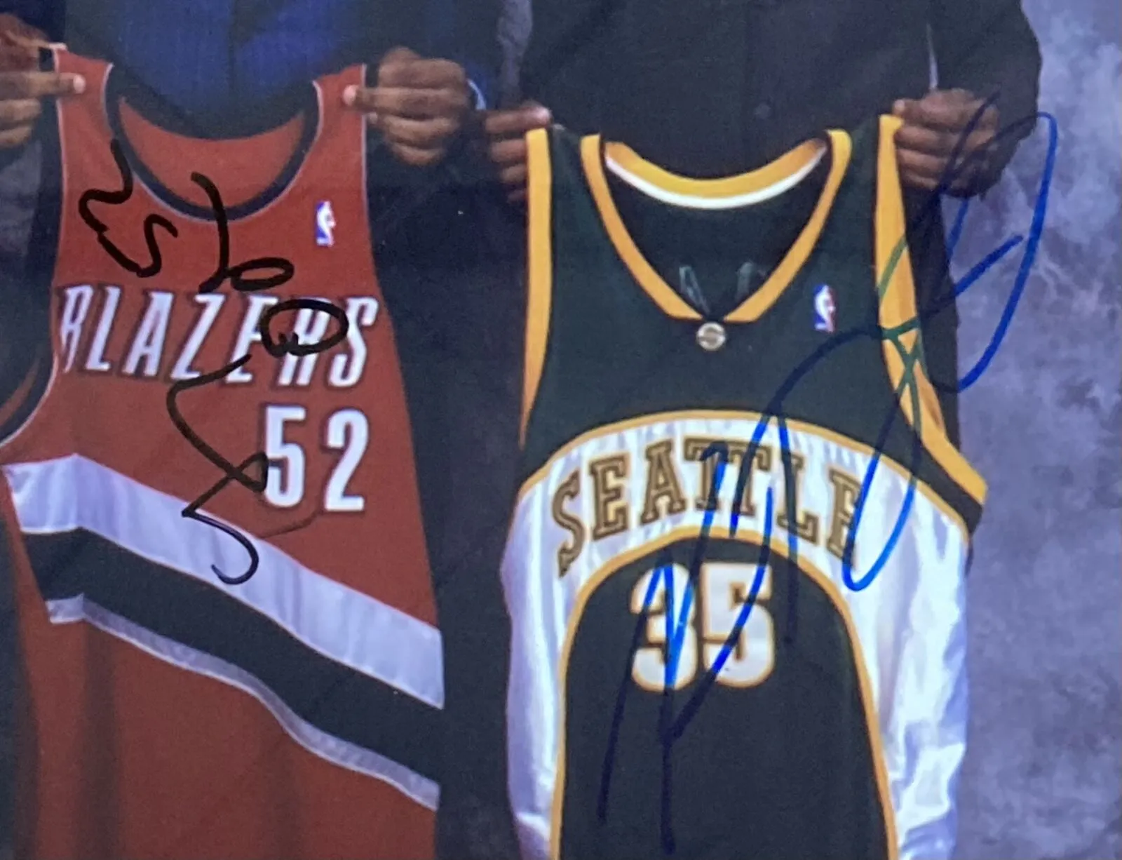 Kevin Durant Greg Oden Signed Framed 8x10 NBA Draft Night Photo BAS LOA