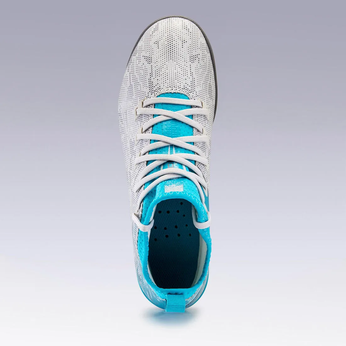 Kids' Hard Pitches Football Boots Agility 900 Turf TF - Grey/Turquoise