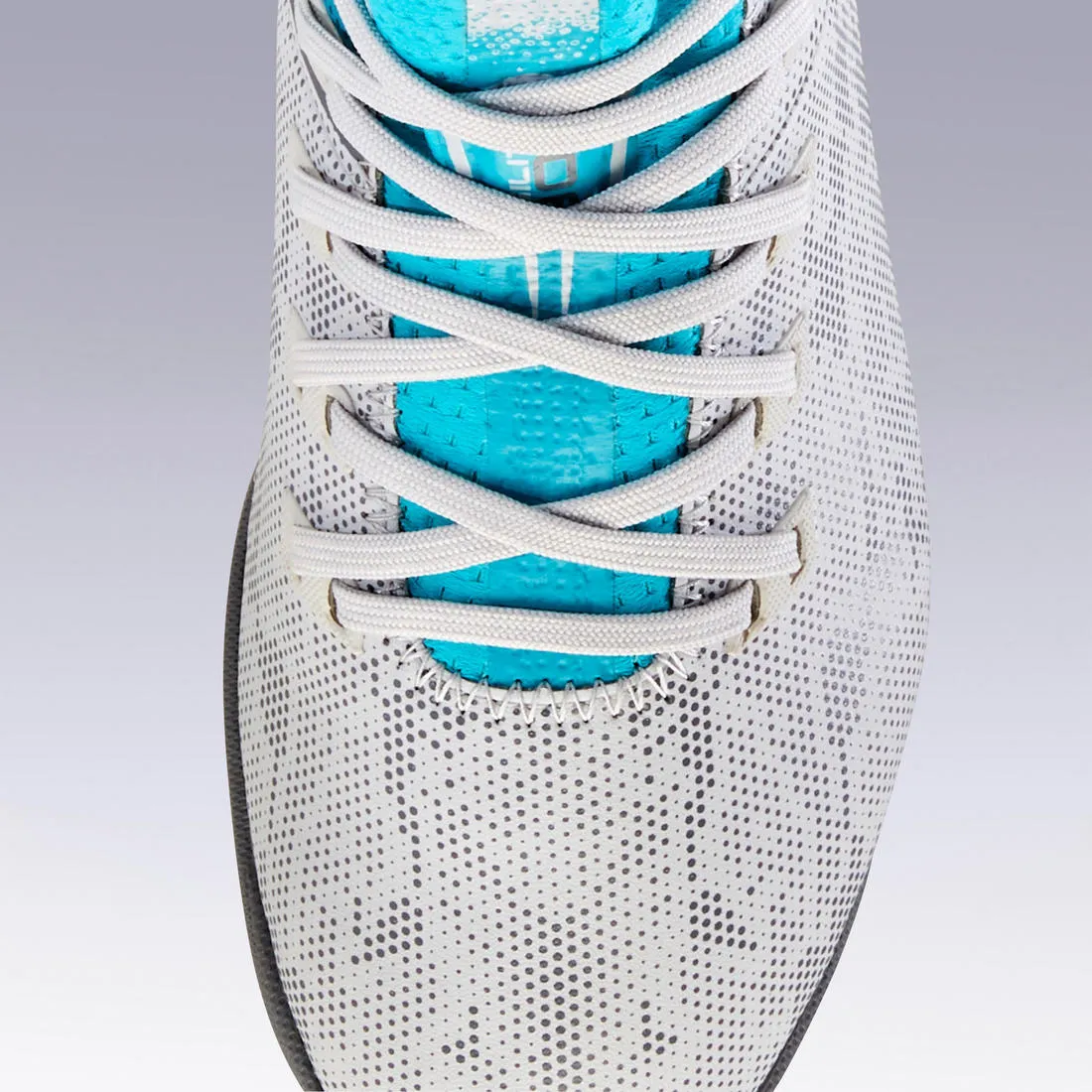 Kids' Hard Pitches Football Boots Agility 900 Turf TF - Grey/Turquoise
