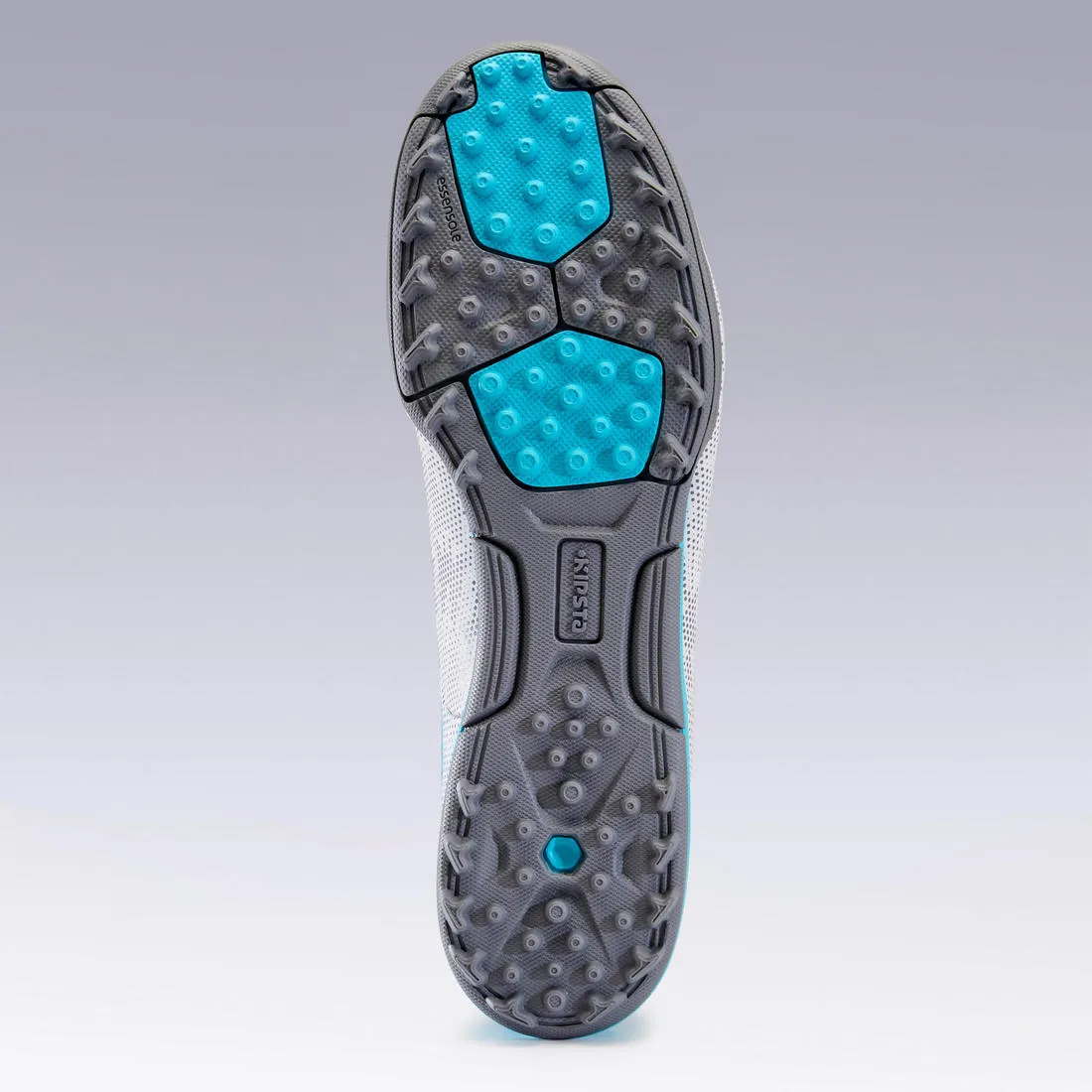 Kids' Hard Pitches Football Boots Agility 900 Turf TF - Grey/Turquoise