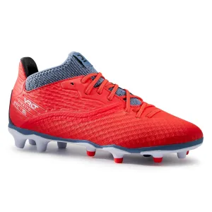Kids' Lace-Up Football Boots Viralto III FG - Blue/Neon