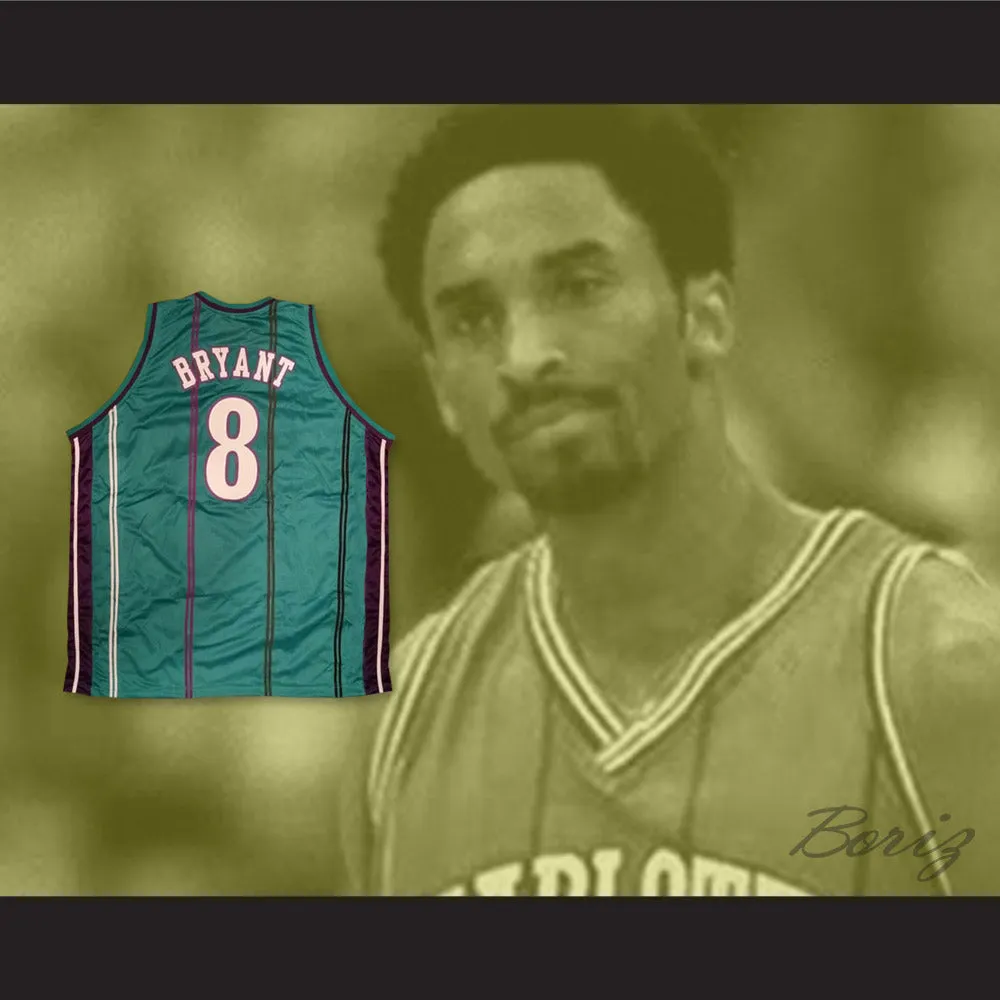 Kobe Bryant 8 Drafted Team Fantasy Green Basketball Jersey