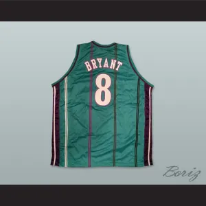 Kobe Bryant 8 Drafted Team Fantasy Green Basketball Jersey