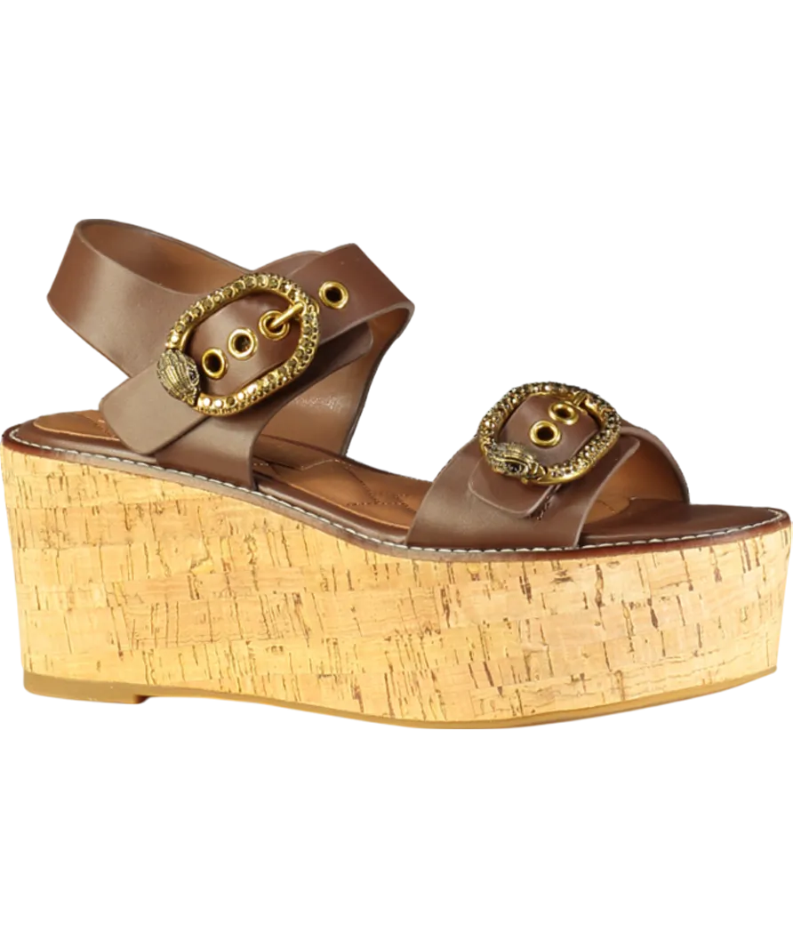 Kurt Geiger Brown Mayfair Flatform Sandals UK 6 EU 39 👠