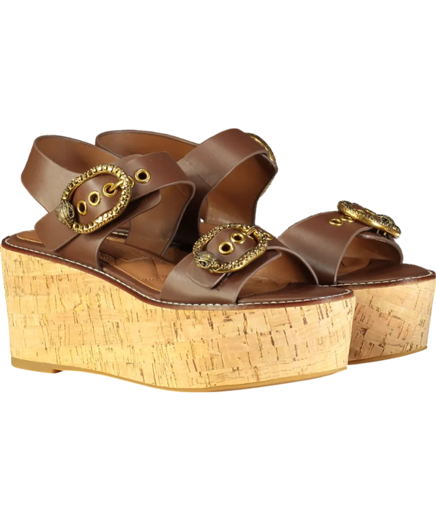Kurt Geiger Brown Mayfair Flatform Sandals UK 6 EU 39 👠