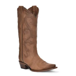 L6014 | Women's Cinnamon Embroidered Western Boot