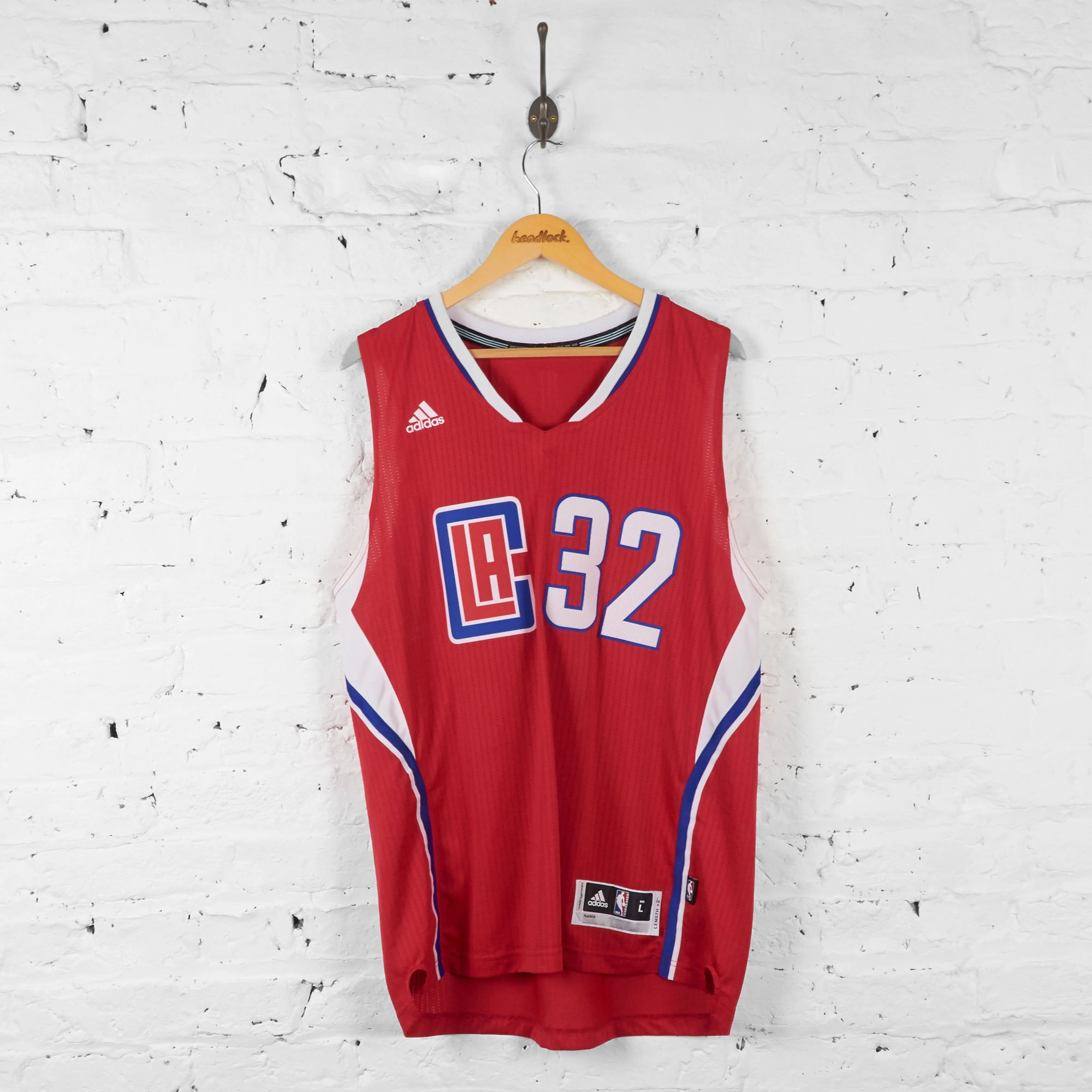 LA Clippers Griffin NBA Basketball Jersey Vest - Red - L