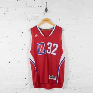LA Clippers Griffin NBA Basketball Jersey Vest - Red - L