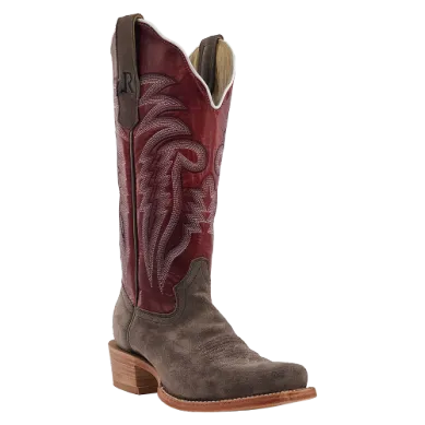 LADIES CHARCOAL ROUGHOUT R WATSON BOOTS