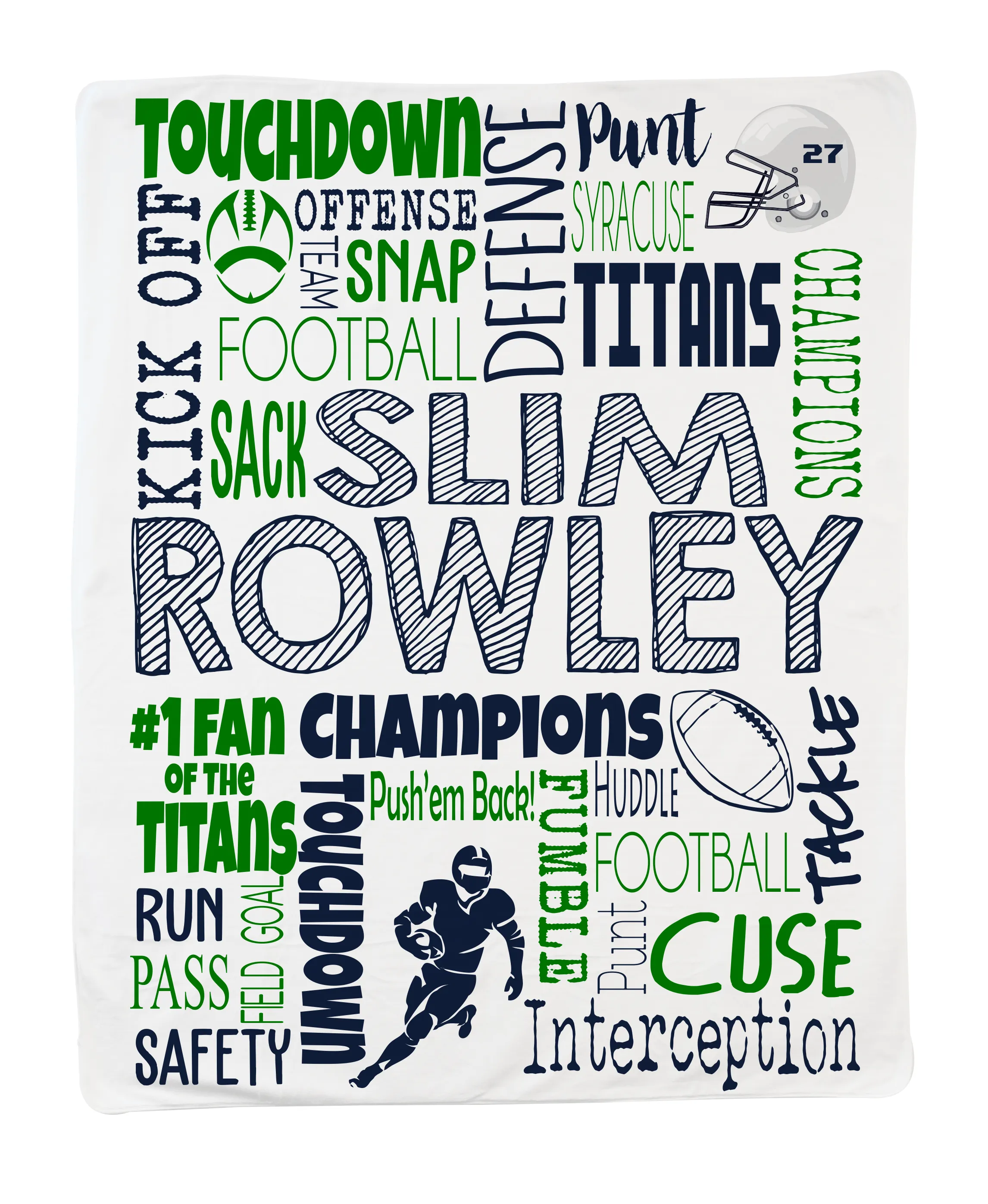 Large Football Blanket