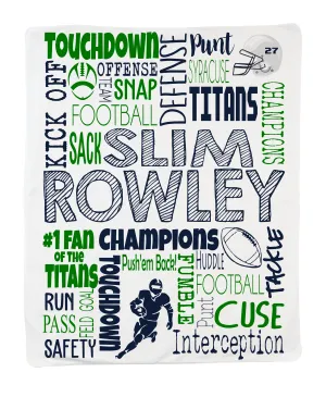 Large Football Blanket