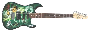 Larry Bird Boston Celtics Signed Woodrow Full Size Authentic Electric Guitar BAS