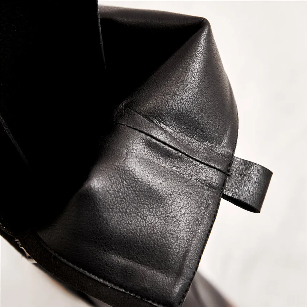 Leather boots Martin Women boots