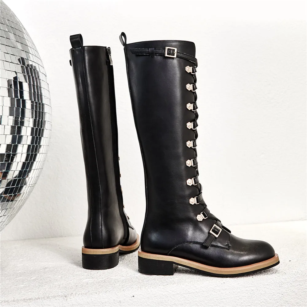 Leather boots Martin Women boots