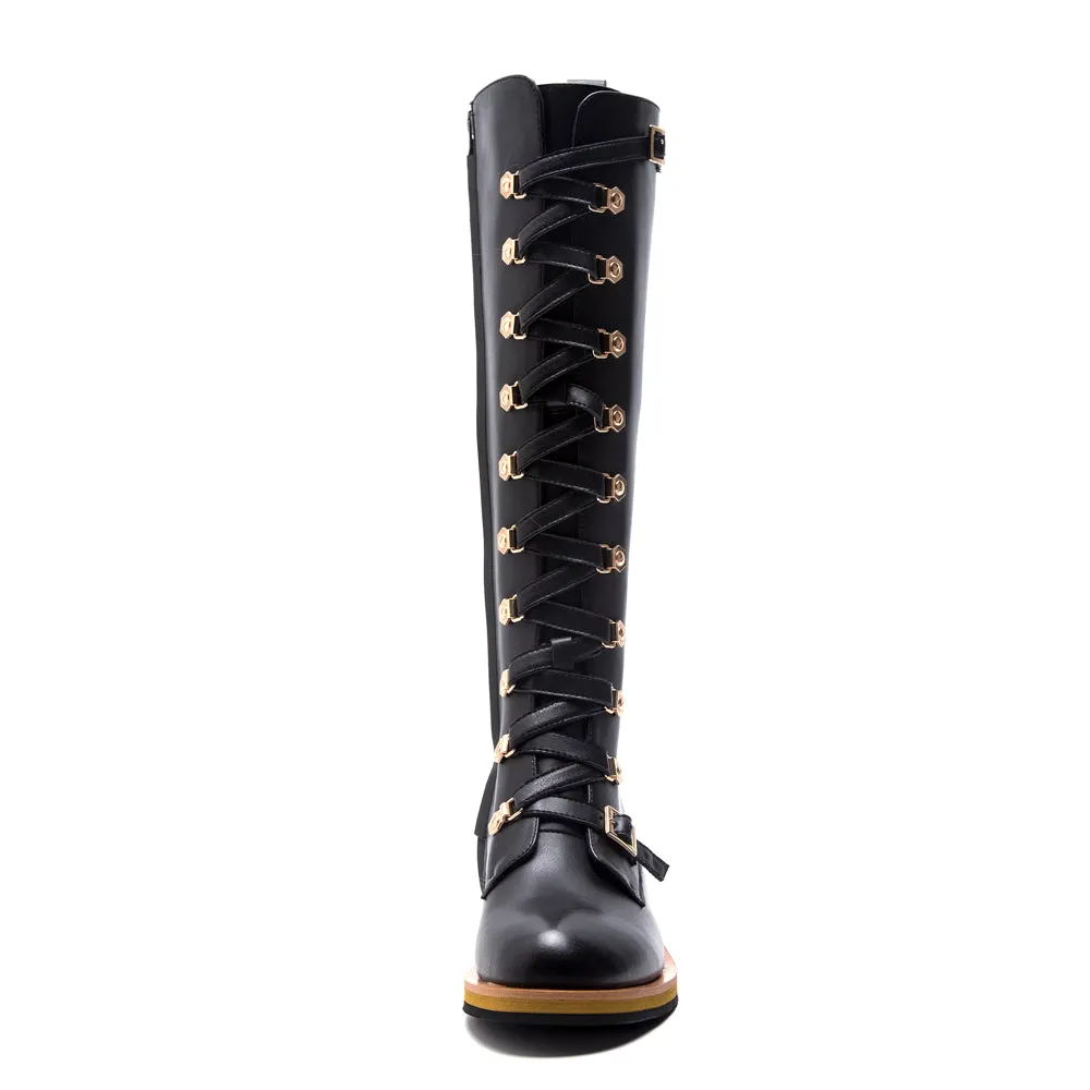 Leather boots Martin Women boots