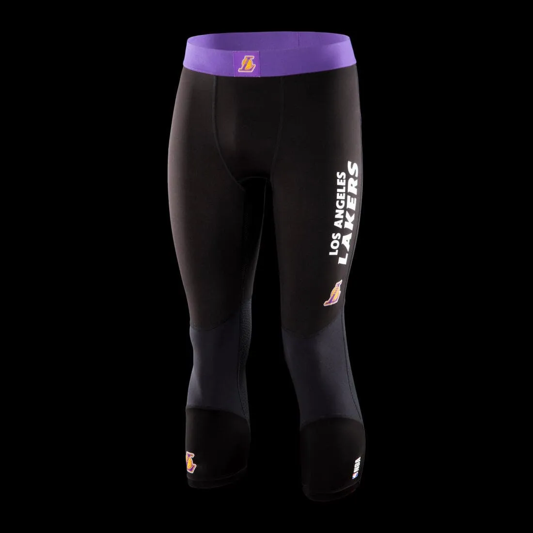 Legging basketball 3/4 NBA Los Angeles Lakers homme/femme - 500