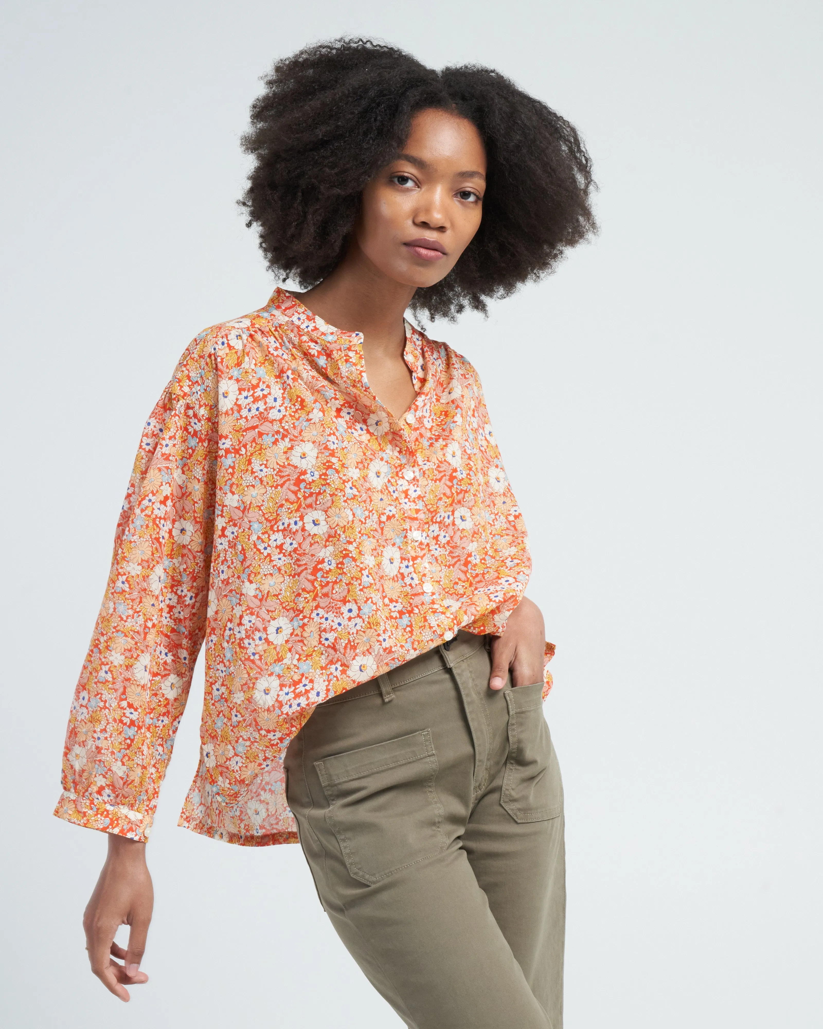 lilly shirt - autumn fields