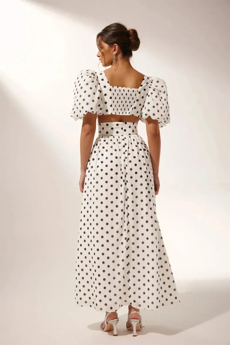 Liza Polka Dot Skirt Set