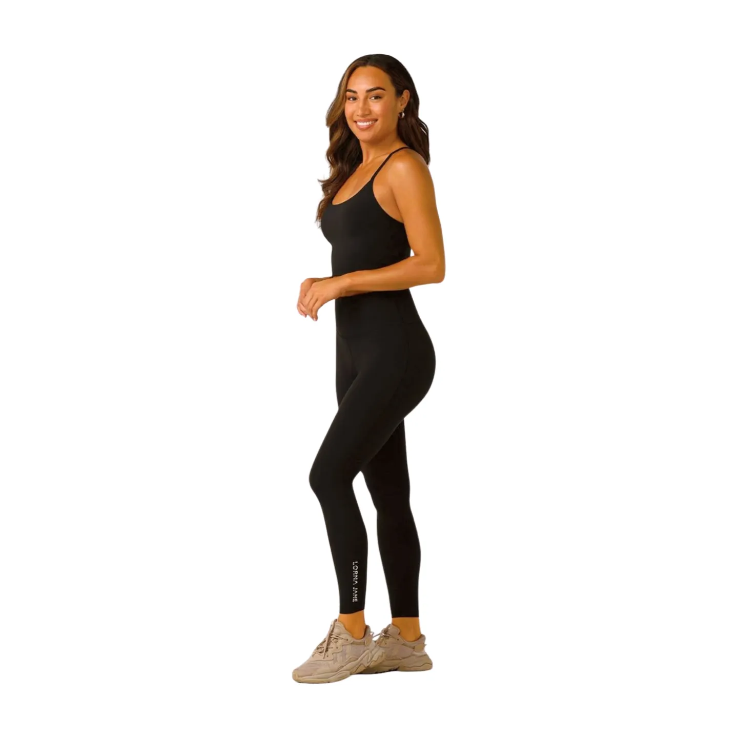 Lorna Jane Lotus No Chafe Ankle Biter Womens Tights