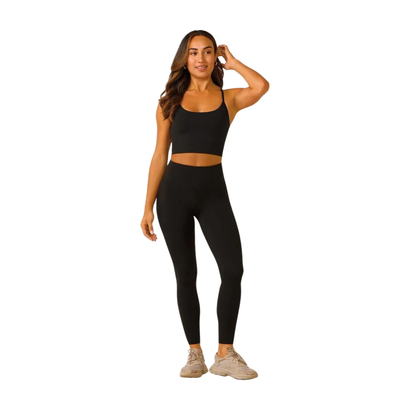 Lorna Jane Lotus No Chafe Ankle Biter Womens Tights