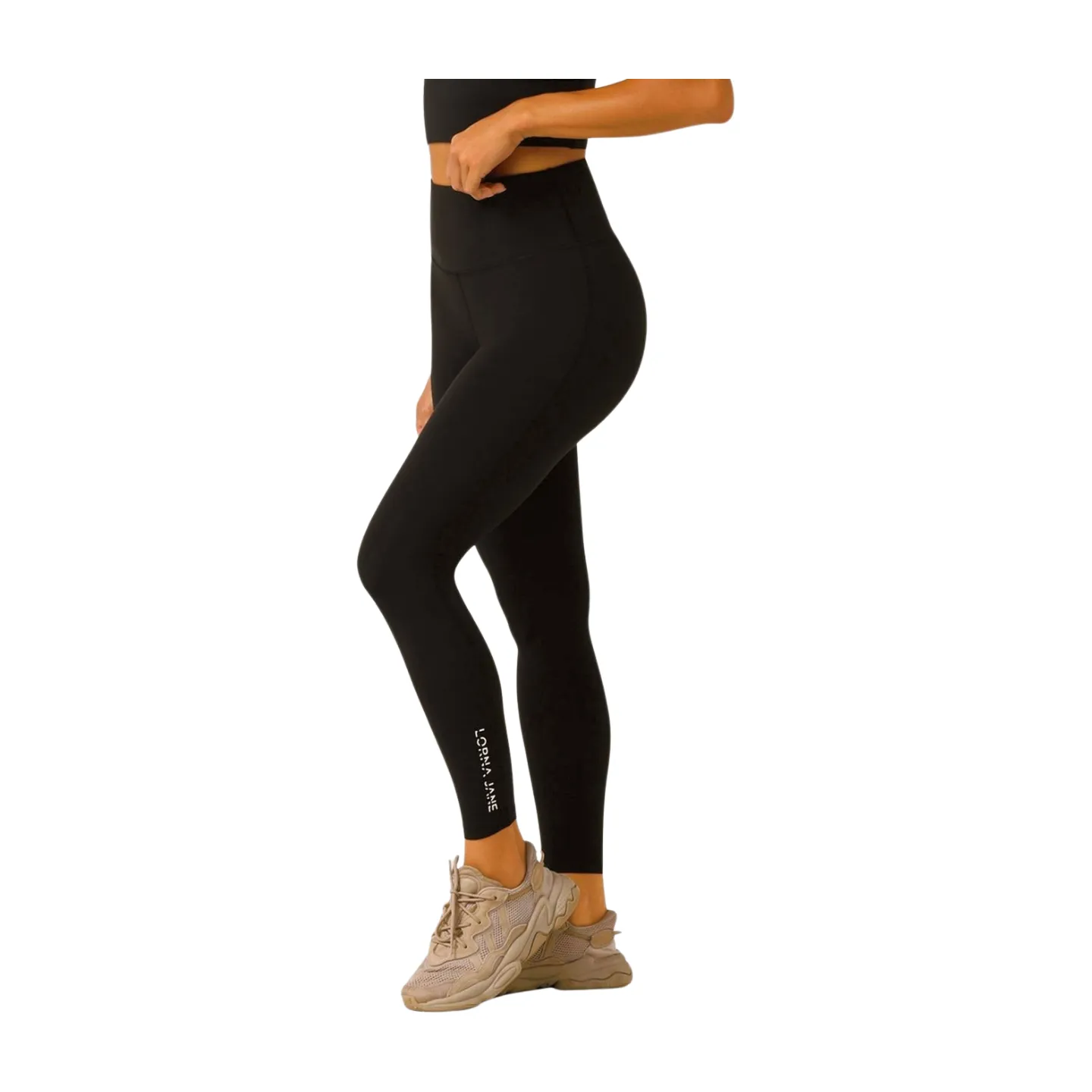 Lorna Jane Lotus No Chafe Ankle Biter Womens Tights