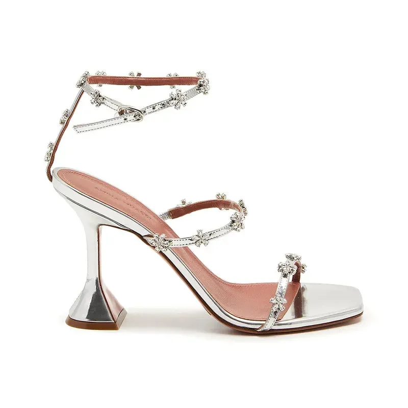 Luxury Crystal Flowers Sandals