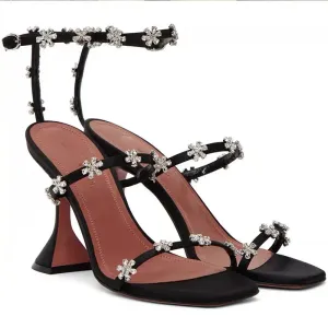 Luxury Crystal Flowers Sandals