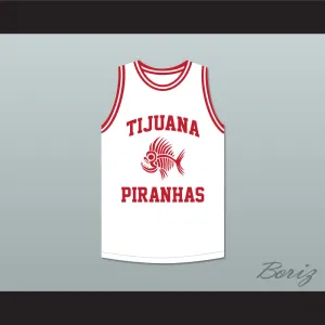 Mario Lopez 23 Tijuana Piranhas White Basketball Jersey Mexican Expansion Team