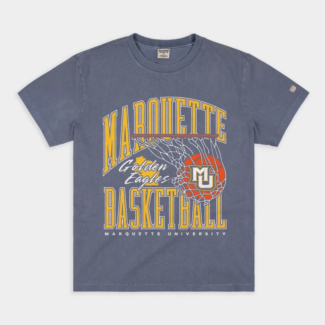 Marquette Golden Eagles 1990s Basketball Vintage Heavyweight Tee
