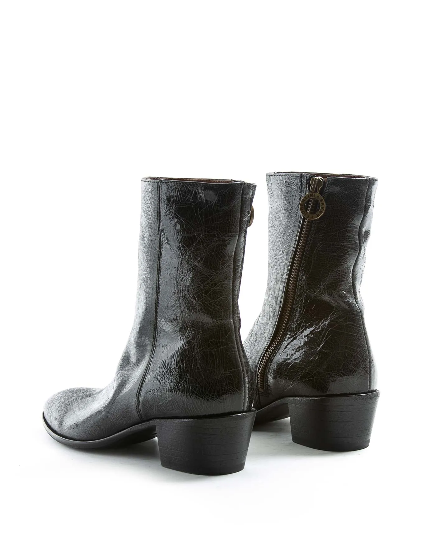 MATT Black Leather Boots