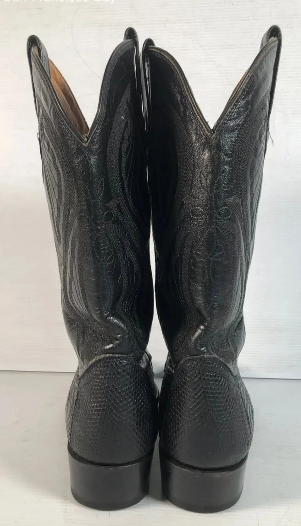 Men’s Black Cowboy Boots 9.5