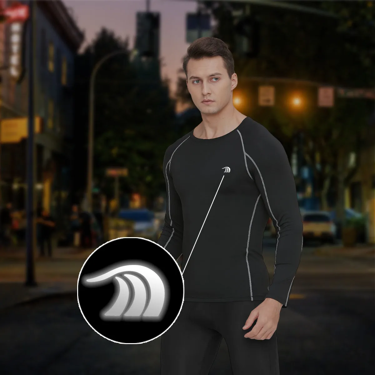 Men’s Long Sleeve Compression Gym Shirts