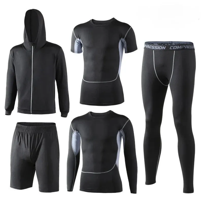 Men's Running Sets Sports Suit - Breathable Jogging Basketball Underwear Tights, Sportswear Yoga Gym Fitness Tracksuit Clothes