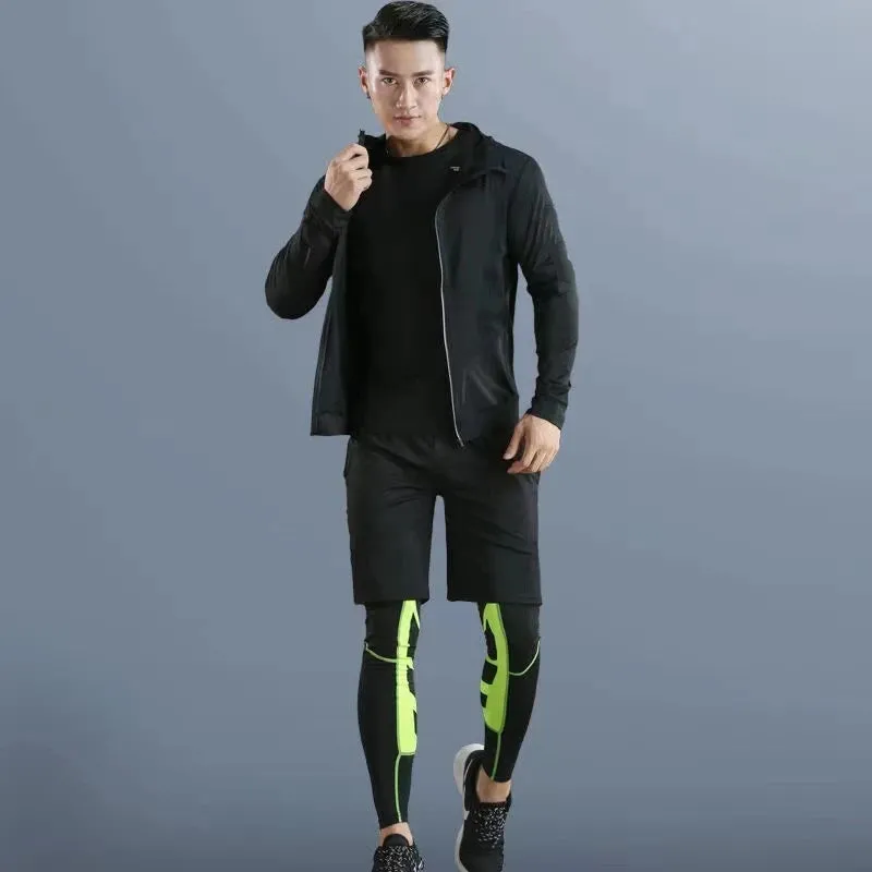 Men's Running Sets Sports Suit - Breathable Jogging Basketball Underwear Tights, Sportswear Yoga Gym Fitness Tracksuit Clothes