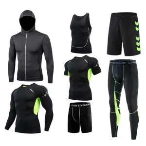 Men's Running Sets Sports Suit - Breathable Jogging Basketball Underwear Tights, Sportswear Yoga Gym Fitness Tracksuit Clothes