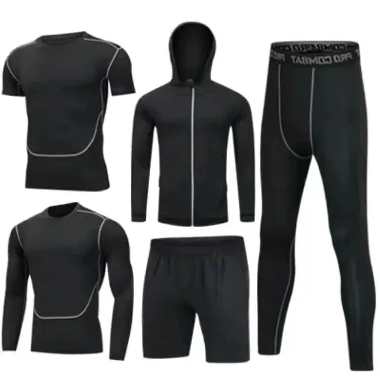 Men's Running Sets Sports Suit - Breathable Jogging Basketball Underwear Tights, Sportswear Yoga Gym Fitness Tracksuit Clothes
