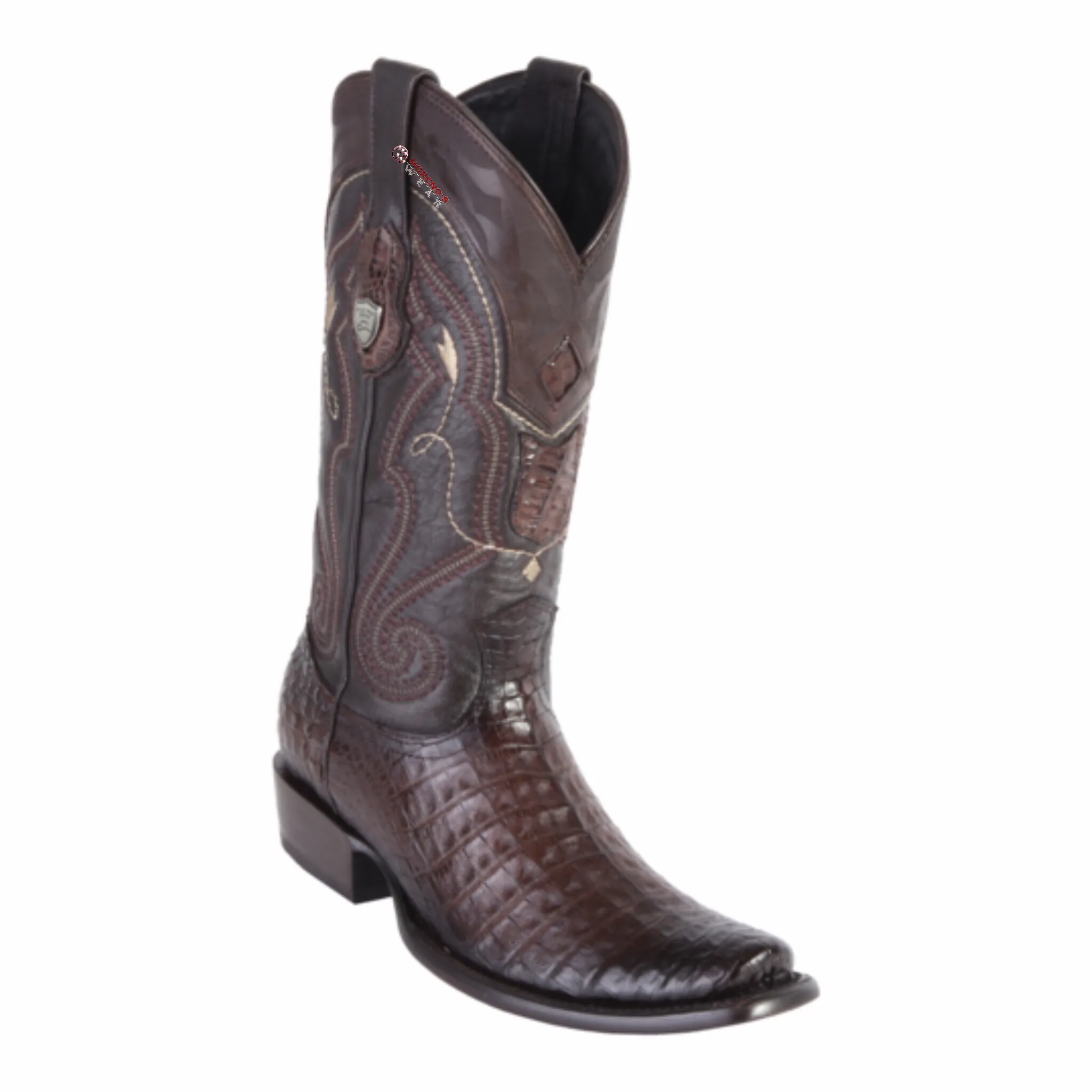 Men's Wild West Caiman Belly Boots Dubai Toe