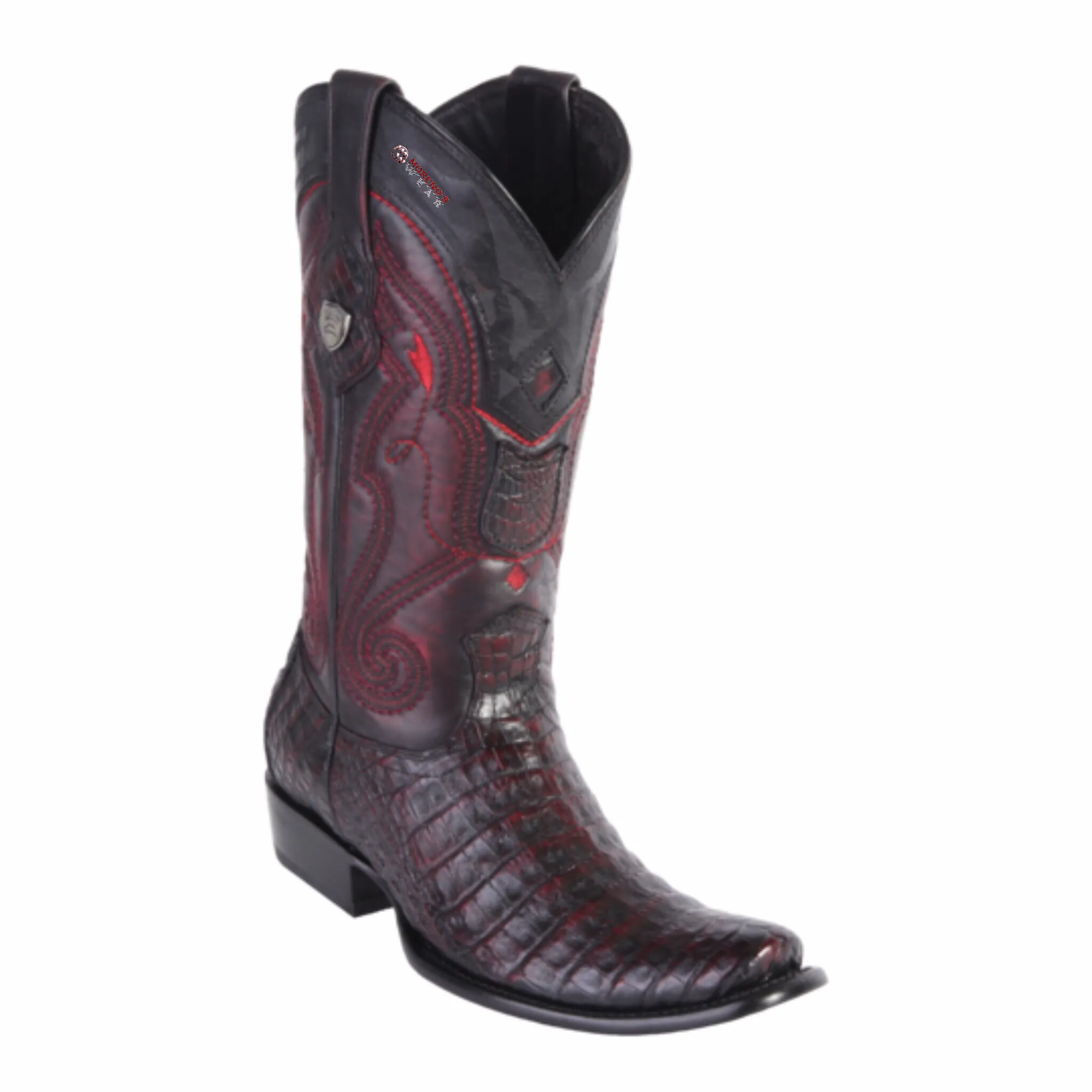 Men's Wild West Caiman Belly Boots Dubai Toe