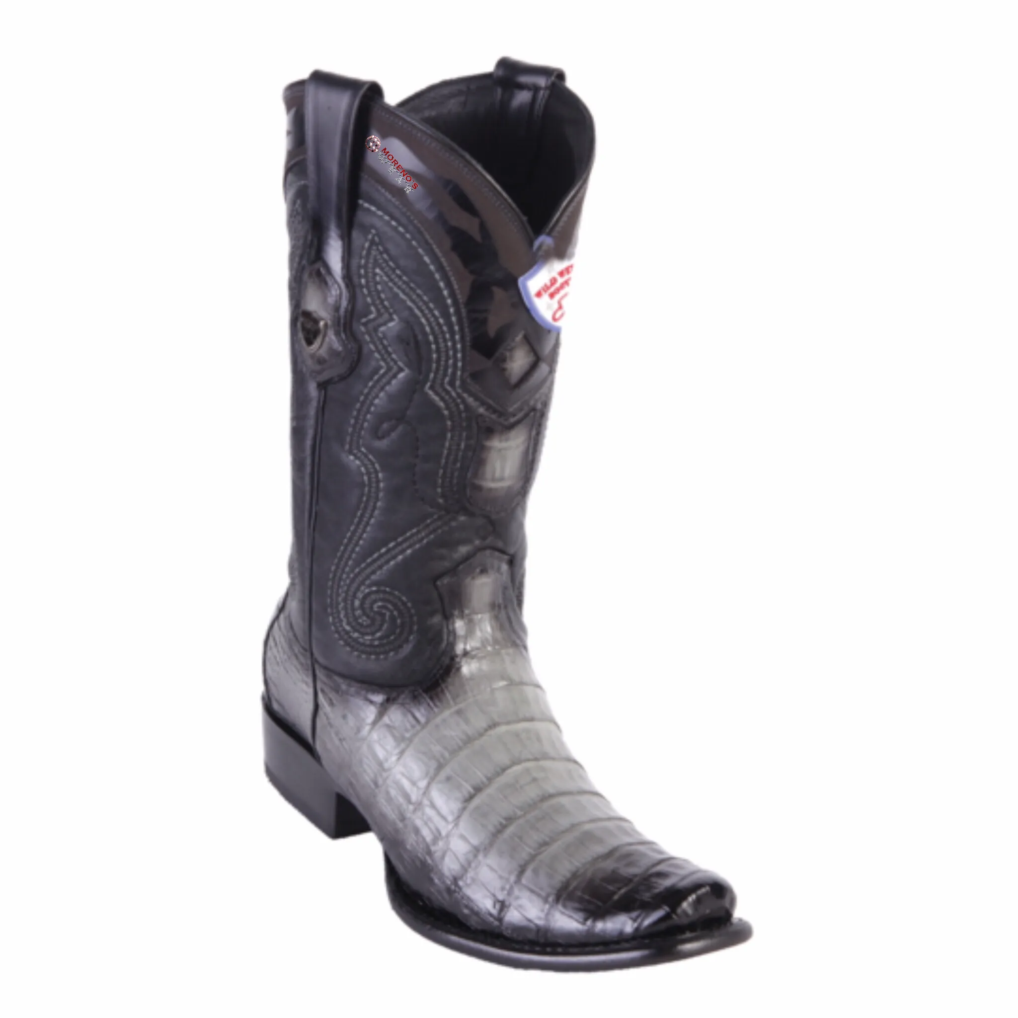 Men's Wild West Caiman Belly Boots Dubai Toe