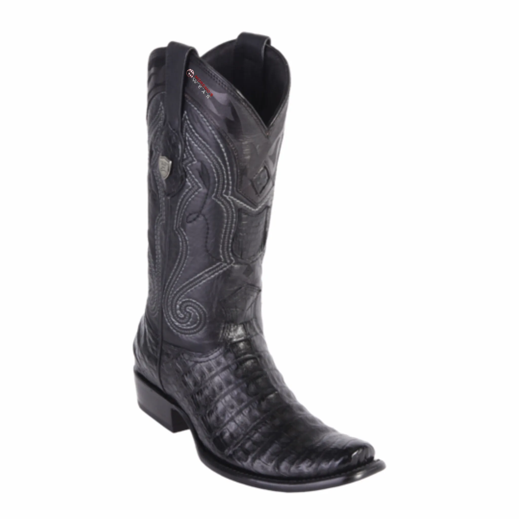 Men's Wild West Caiman Belly Boots Dubai Toe