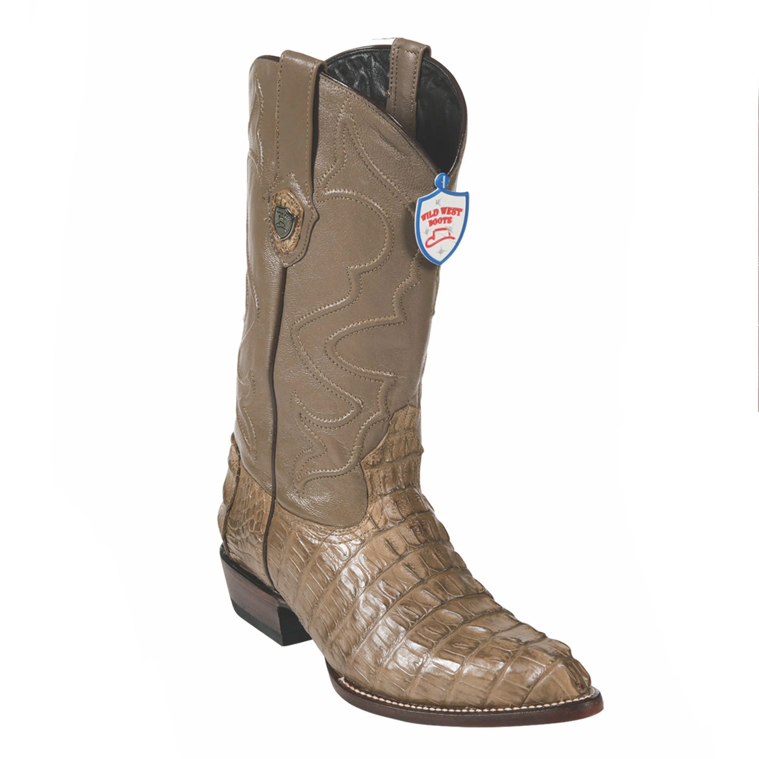 Men's Wild West Caiman Tail Boots J Toe