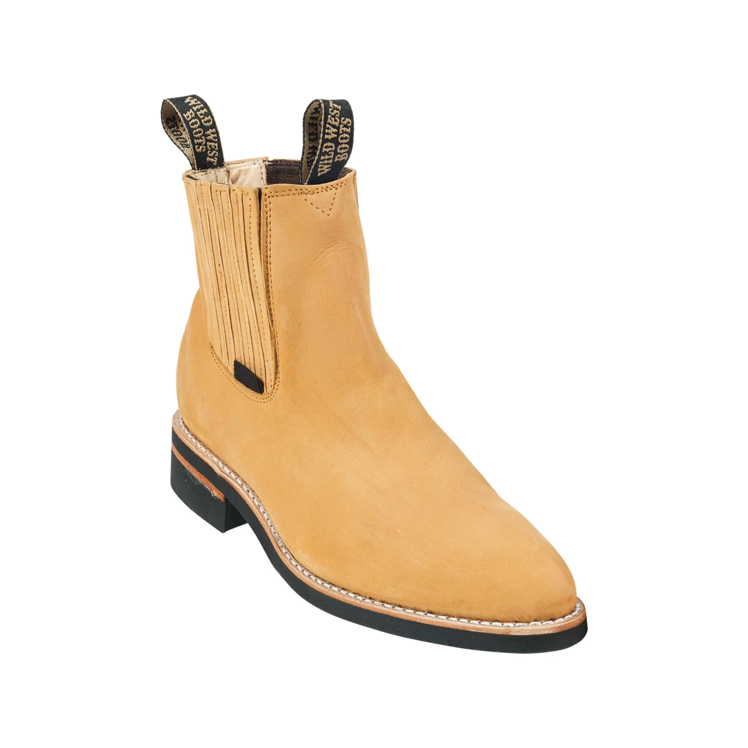 Men's Wild West Nobuck With Rubber Sole Charro Boots
