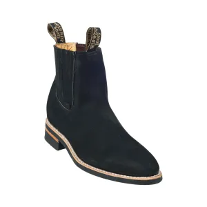 Men's Wild West Nobuck With Rubber Sole Charro Boots