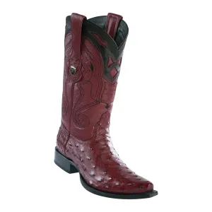 Men's Wild West Ostrich Boots Snip Toe