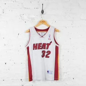 Miami Heat O'Neal Champion Basketball Vest Jersey - White - S