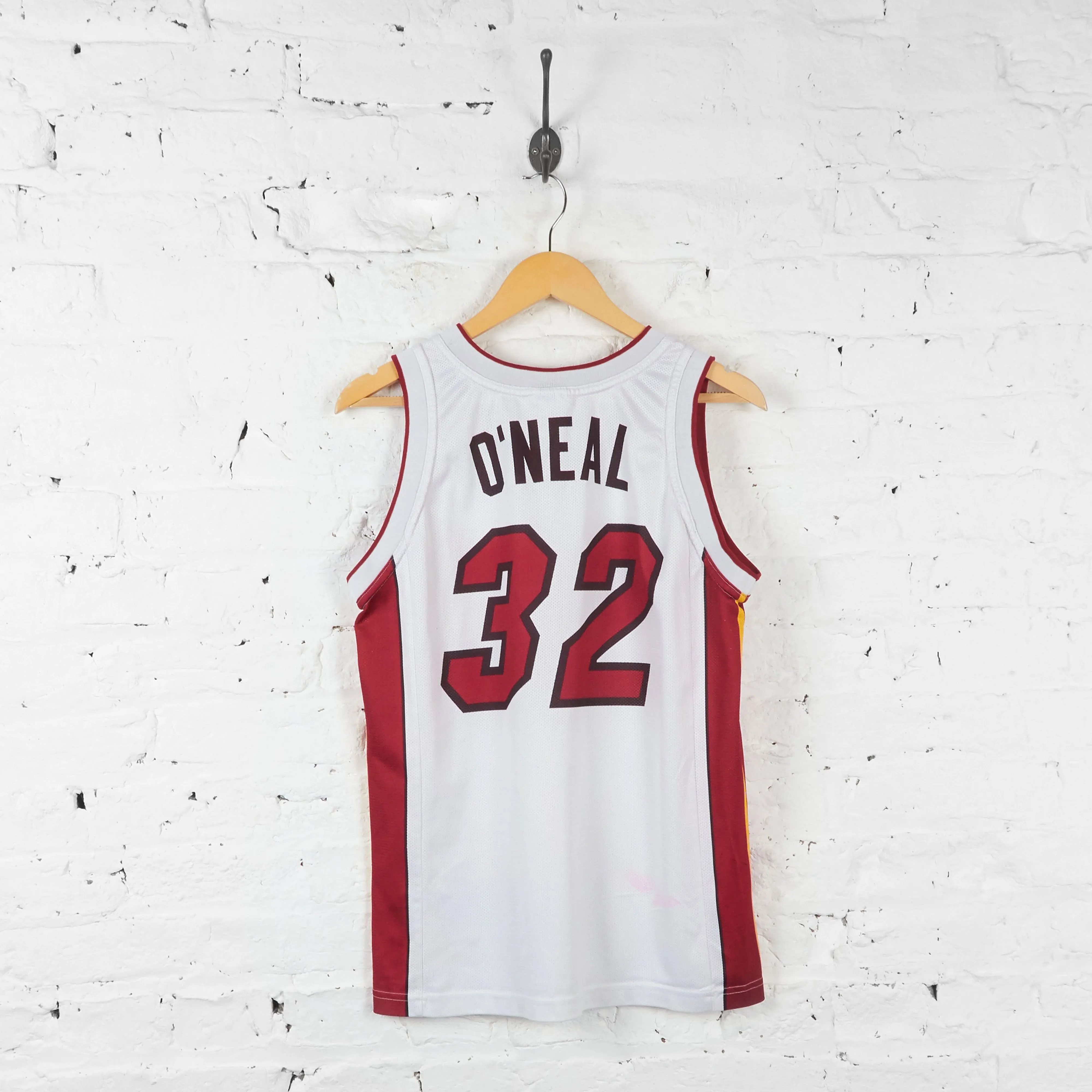 Miami Heat O'Neal Champion Basketball Vest Jersey - White - S