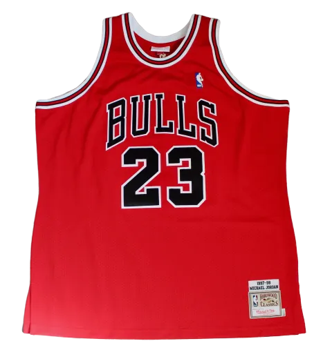 Michael Jordan Chicago Bulls Signed Authentic Mitchell & Ness Red Jersey UDA