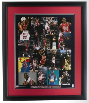 Michael Jordan Framed Chicago Bulls Through the Years 16x20 Collage Photo