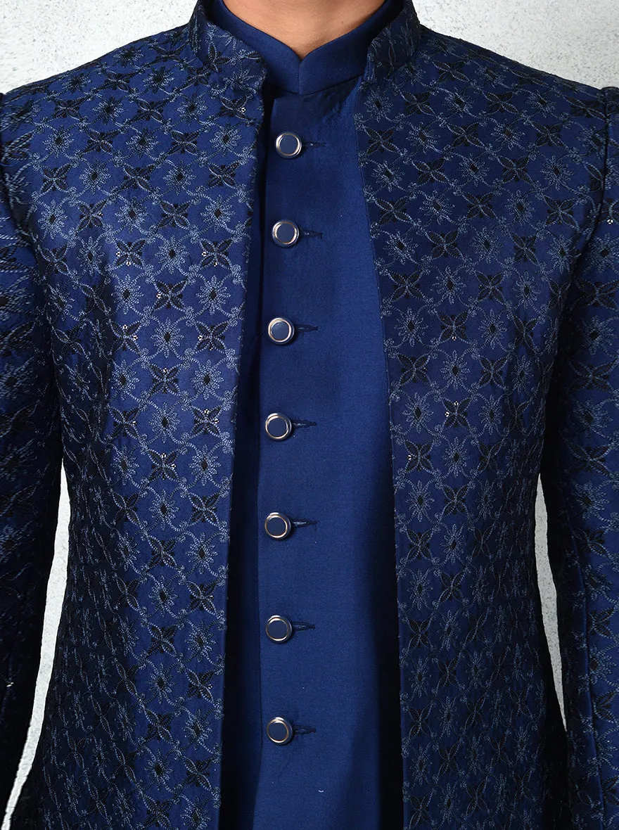Navy Blue Indowestern | TULA